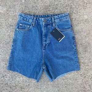 ASOS High waisted dad Jean shorts